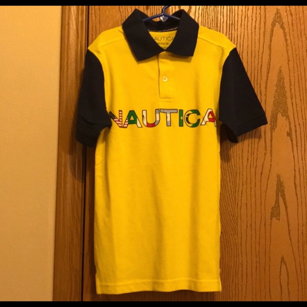 NWT Nautica Boys Polo Size 10/12